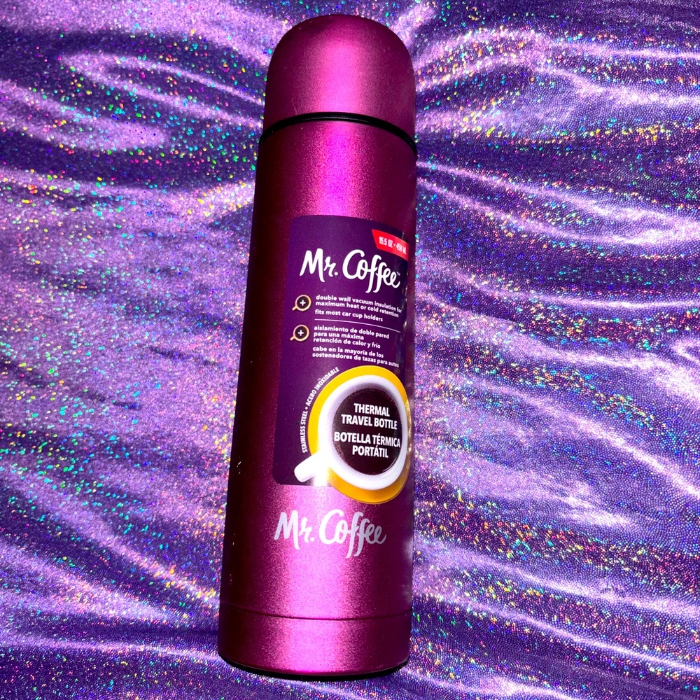 Mr Coffee Purple Thermal Travel Bottle